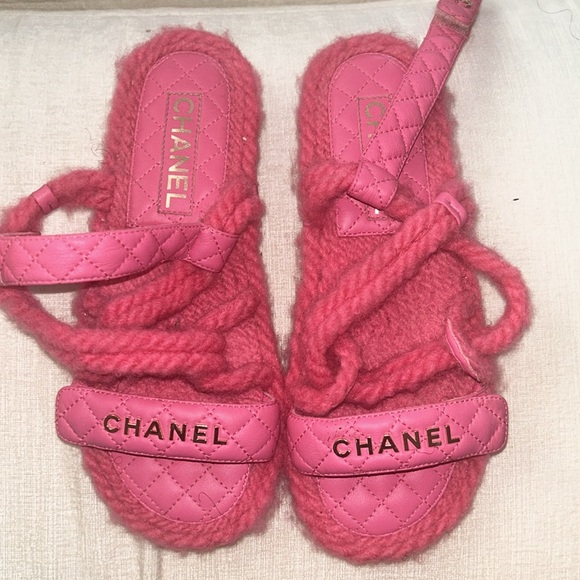 Chanel Cord string Lambskin sandals - Picture 2 of 7